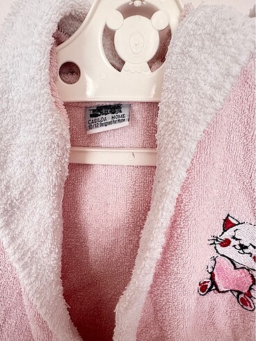 10/12 yaş Casilda Home pembe renk bornoz - Görsel 3