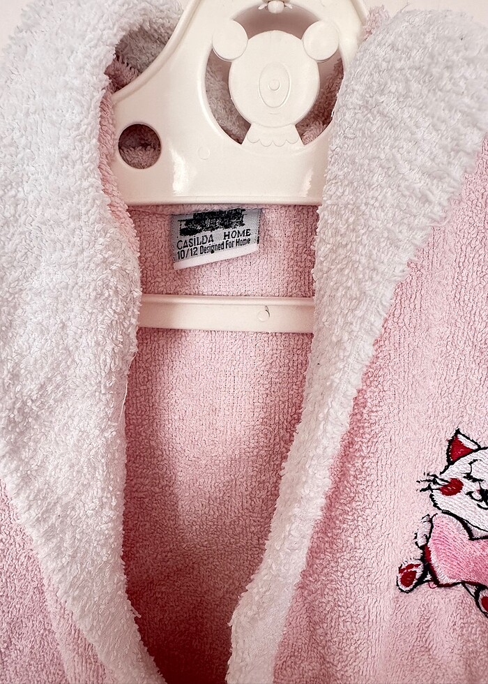 10/12 yaş Casilda Home pembe renk bornoz - Görsel 3