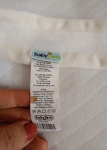 BabyJem Nakışlı Beyaz Kiraz Çekirdeği