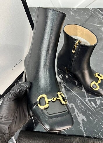 39 Beden siyah Renk Gucci Horsebit Kadın Bot