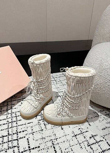 Miu Miu Premium Long Snow Boots 