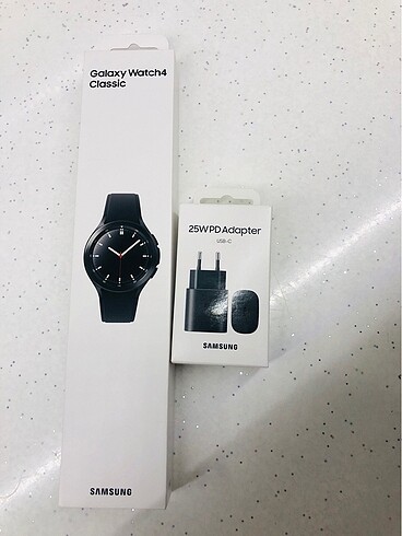 Samsung galaxy whatch4 + samsung 25w kablosuz hızlı şarj