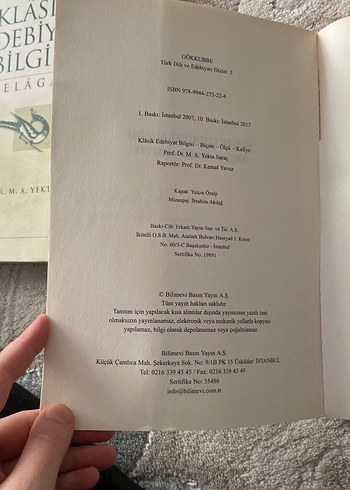 Beden Klasik Edebiyat Bilgisi - Biçim, Ölçü, Kafiye-Yekta Saraç