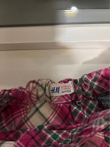 5 Yaş Beden H&M 5-6 yaş Bel lastikli ekose etek