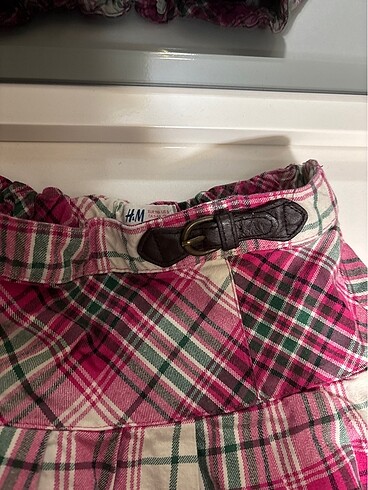 H&M H&M 5-6 yaş Bel lastikli ekose etek