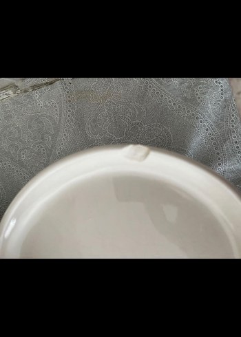 Beyaz sunum tabağı ve 11 li çerez veya kahvaltılık - Görsel 4