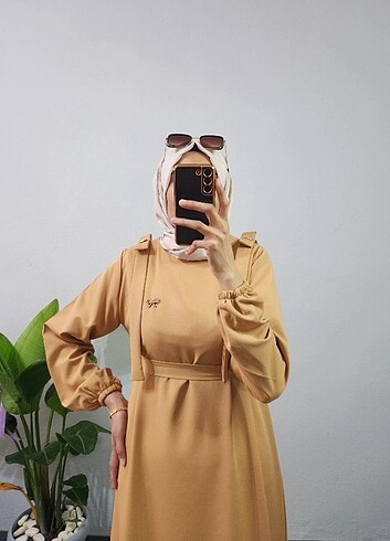 40 Beden camel Renk Camel elbise