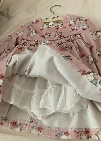 Pembe Uzun Kollu Kız Elbisesi - Görsel 3