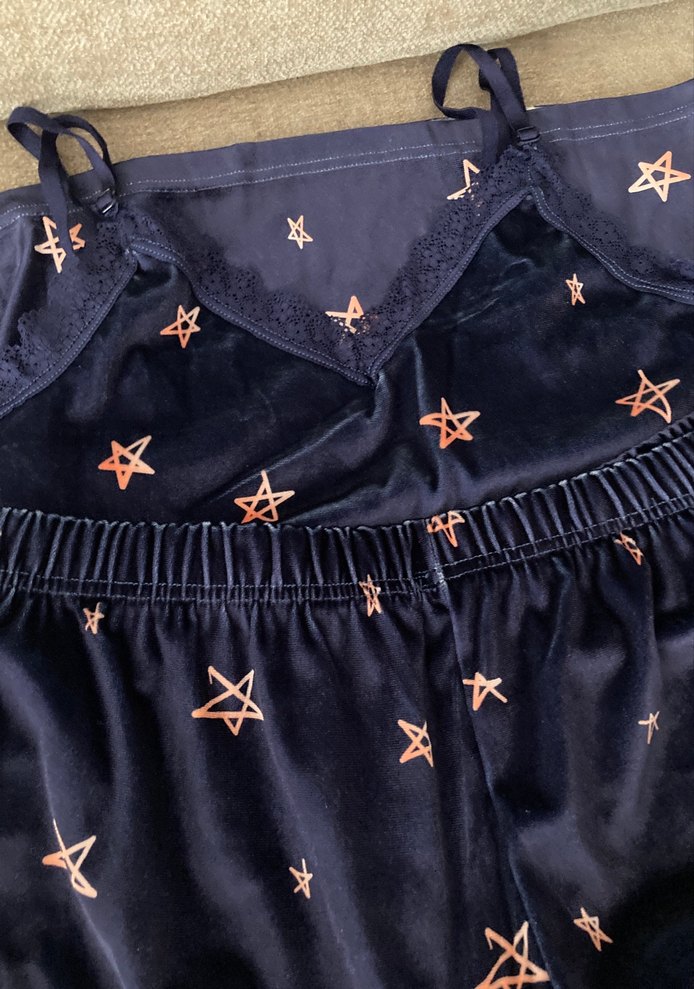 Nakışlı Mini İp Askılı Pijama Takımı - Görsel 2