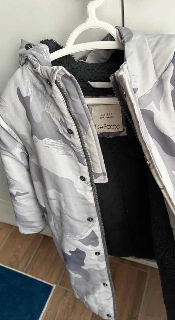 Gri Kamuflaj Erkek Çocuk Mont - Görsel 2