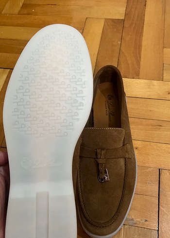 43 Beden Kahverengi Süet Tokalı Erkek Loafer