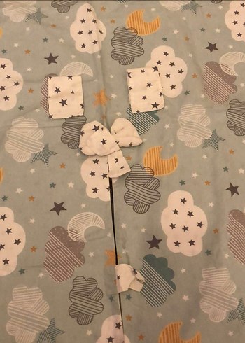 Pastel Bulut Desenli Bebek Uyku Minderi - Görsel 2