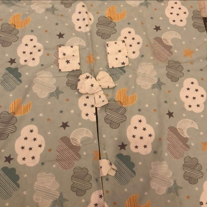 Pastel Bulut Desenli Bebek Uyku Minderi - Görsel 2