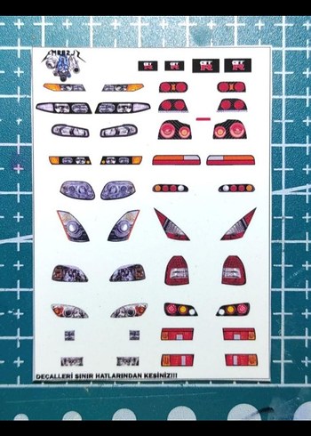 2 adet water slide decal hotwheels