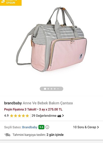 Anne bebek bakım çantası
