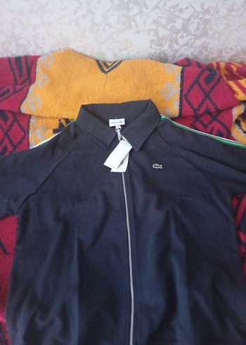 Lacoste Erkek Fermuarlı Lacivert Polar - Görsel 5