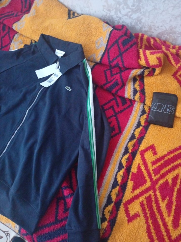 Lacoste Erkek Fermuarlı Lacivert Polar - Görsel 2