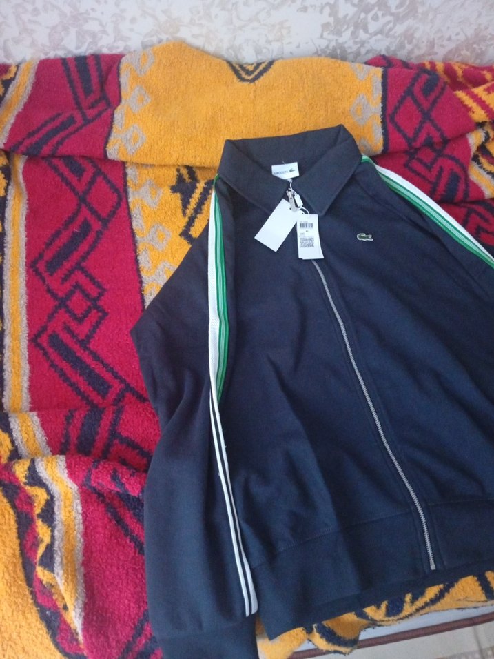 Lacoste Erkek Fermuarlı Lacivert Polar - Görsel 3