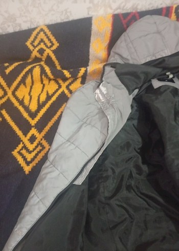 Gri Kapüşonlu erkek kışlık mont - Görsel 6