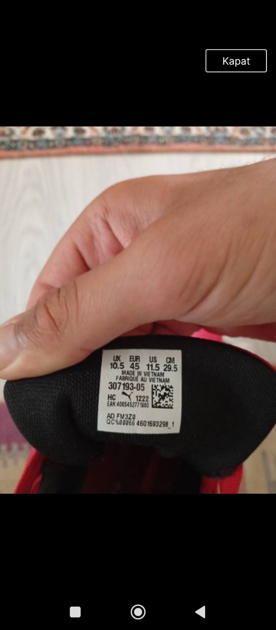 Kırmızı Erkek Spor Ayakkabı - Görsel 2