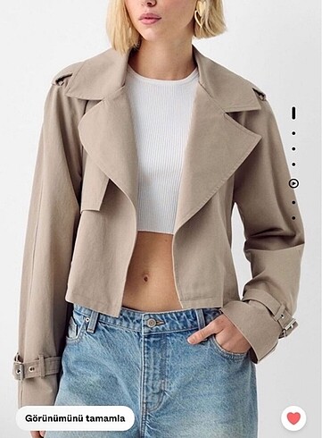Bershka Bershka kısa trençkot