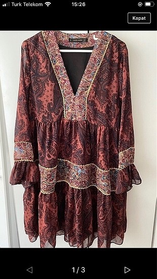 Zara model elbise