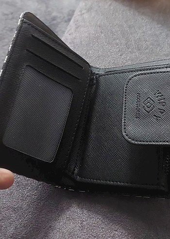 Yılan Desenli Siyah Deri Kadın Cüzdanı - Görsel 2