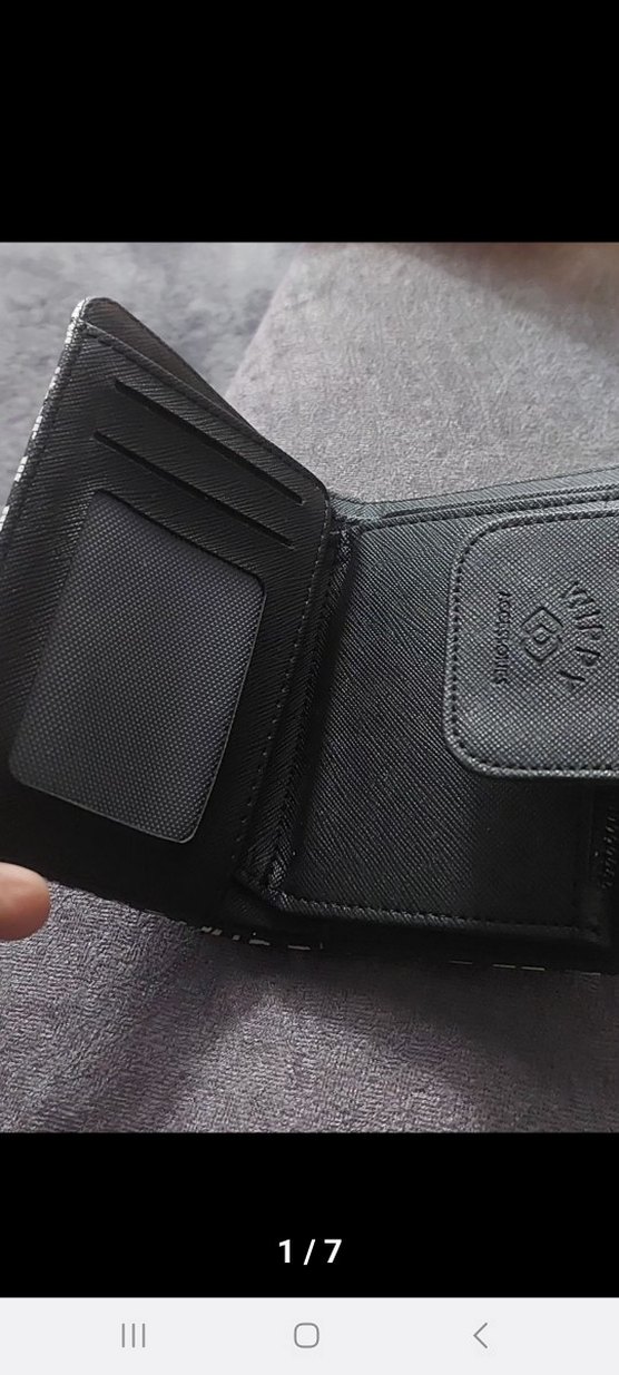 Yılan Desenli Siyah Deri Kadın Cüzdanı - Görsel 2