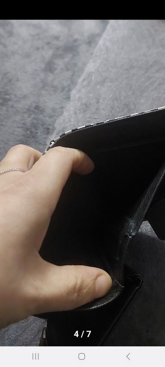 Yılan Desenli Siyah Deri Kadın Cüzdanı - Görsel 4