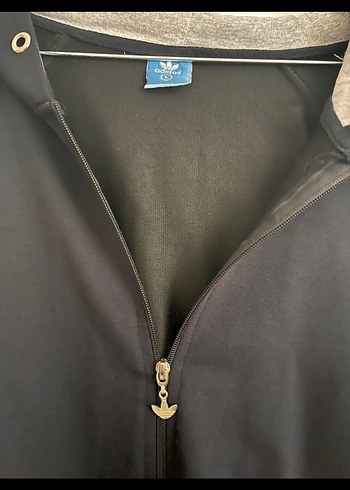 Siyah Kapüşonlu Fermuarlı Spor Ceket - Görsel 2