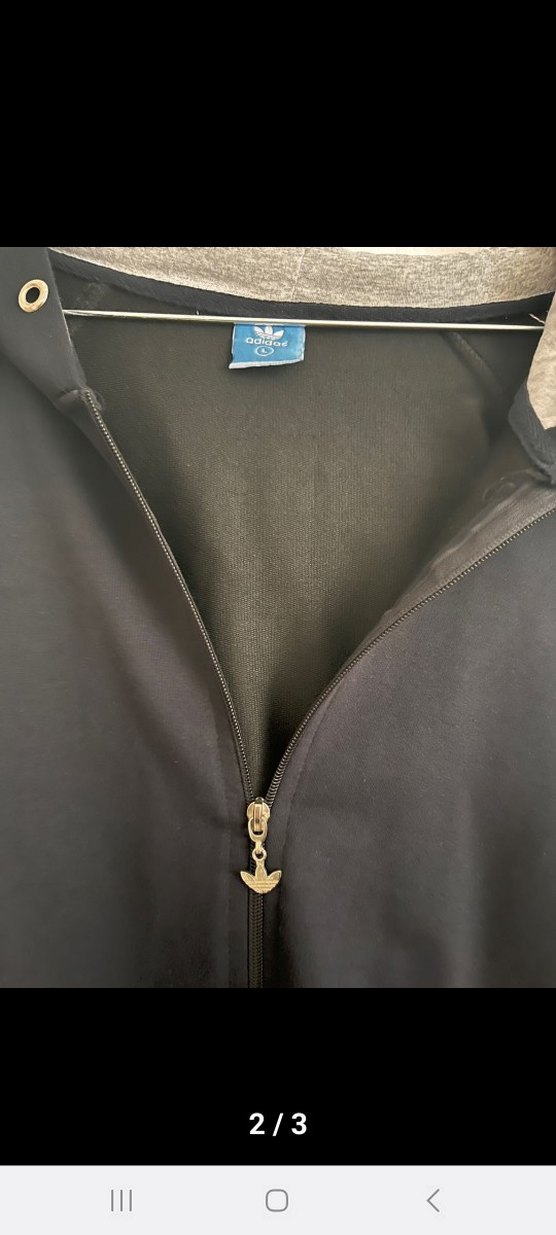 Siyah Kapüşonlu Fermuarlı Spor Ceket - Görsel 2