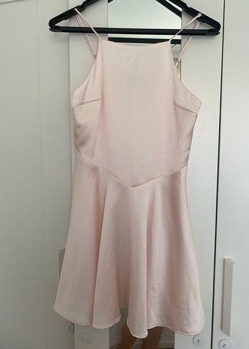 Zara Zara Bej İnce Askılı Midi Elbise