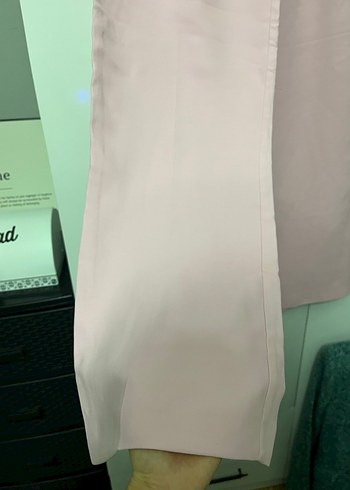 zara pembe kumaş pantolon - Görsel 3