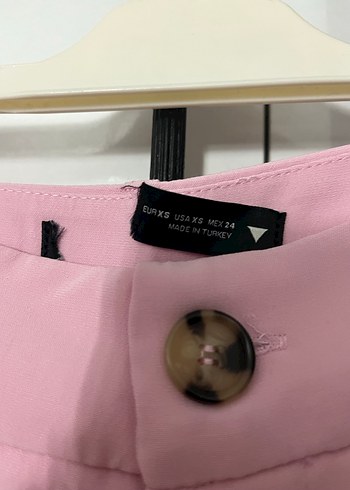 zara pembe kumaş pantolon - Görsel 2