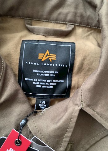 l Beden kahverengi Renk Alpha İndustries Parka Ceket