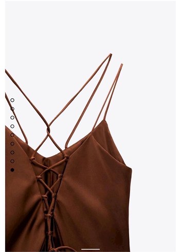 Zara Zara Saten Elbise