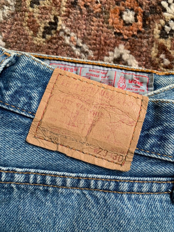 Levi's 501 Vintage Denim Kot Pantolon — görsel 8/9