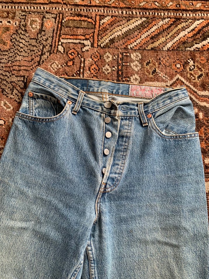 Levi's 501 Vintage Denim Kot Pantolon — görsel 3/9