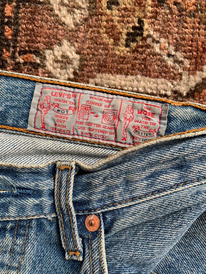 Levi's 501 Vintage Denim Kot Pantolon — görsel 6/9