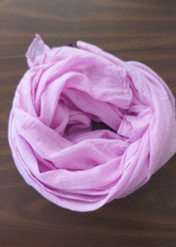 pamuklu, büyük boy, pembe şal - Görsel 6