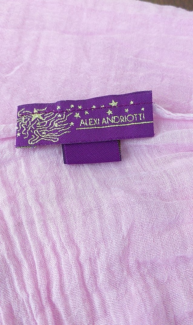 pamuklu, büyük boy, pembe şal - Görsel 2