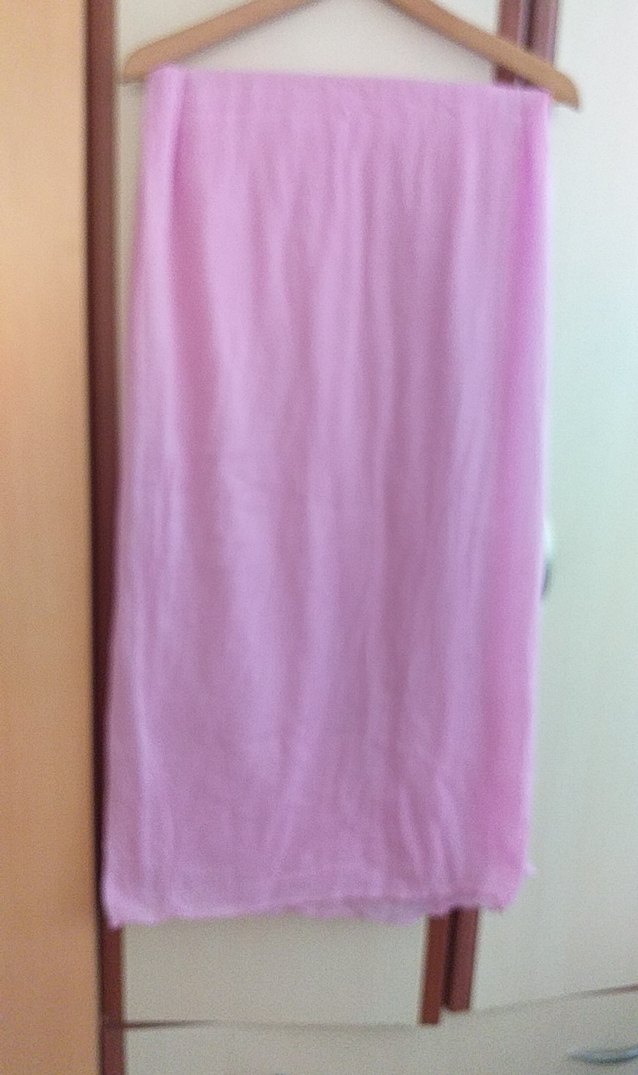pamuklu, büyük boy, pembe şal - Görsel 5