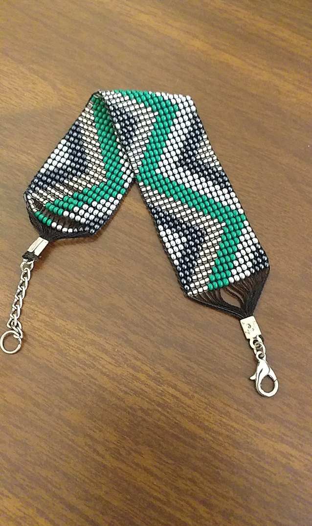 miyuki bileklik, Renkli Desenli Boncuklu Bileklik - Görsel 2