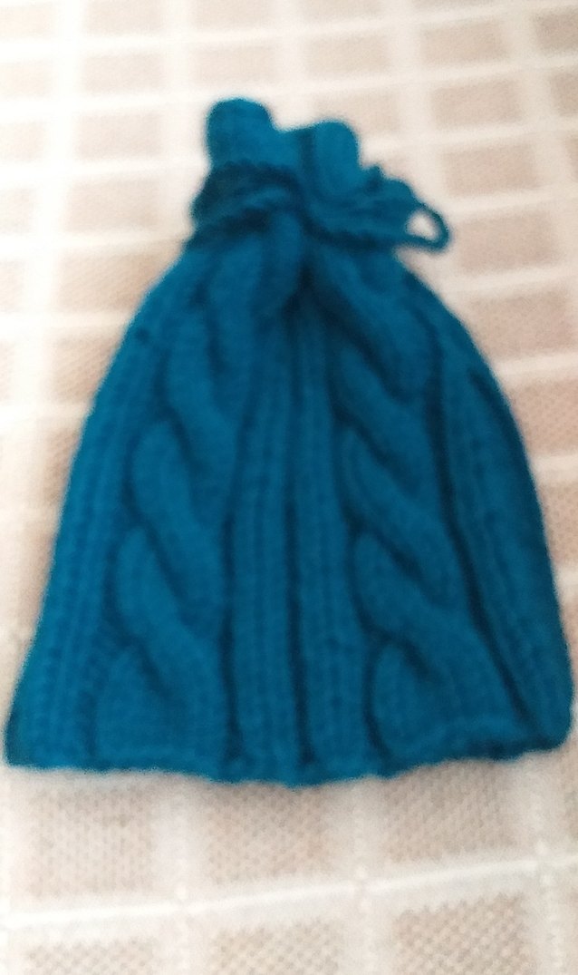 turkuaz Örgü Kadın Bere - Görsel 4