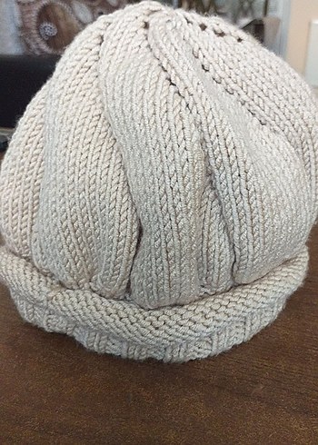 Bej Örgü Kadın Bere - Görsel 4