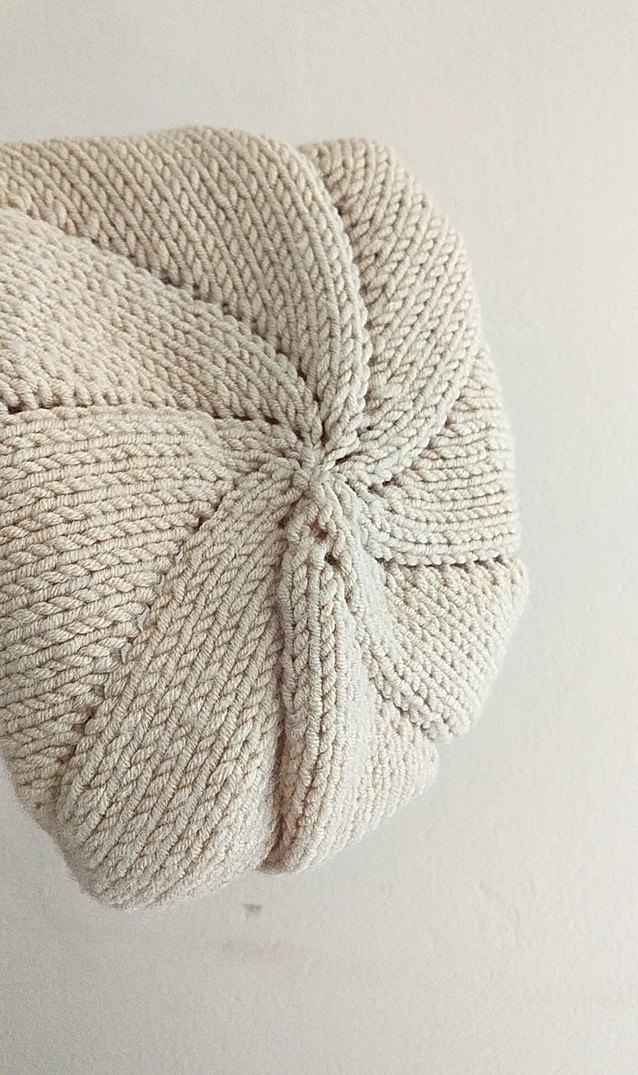 Bej Örgü Kadın Bere - Görsel 3