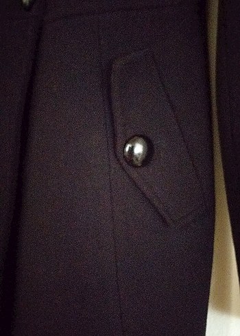 Adil Işık kaban, Siyah Çift Düğmeli - Görsel 5