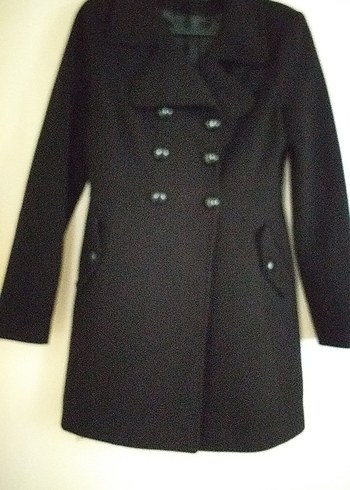 Adil Işık kaban, Siyah Çift Düğmeli - Görsel 4