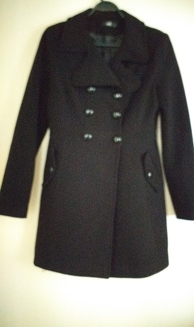 Adil Işık kaban, Siyah Çift Düğmeli - Görsel 4