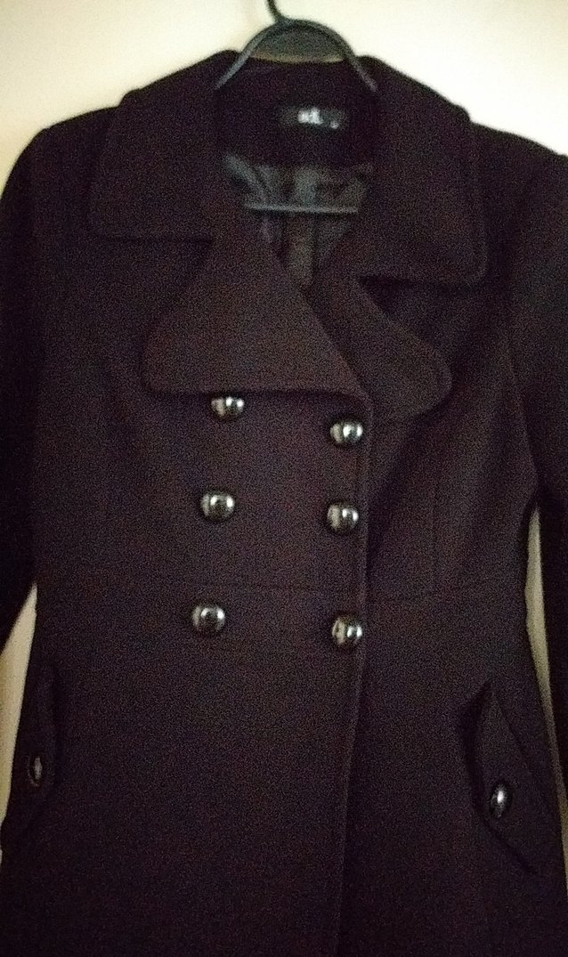 Adil Işık kaban, Siyah Çift Düğmeli - Görsel 3